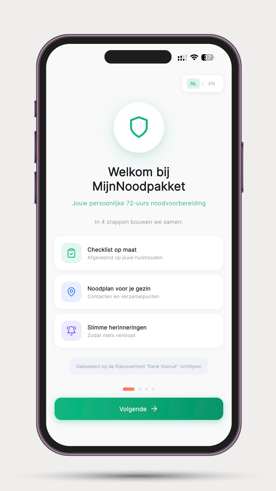 MijnNoodpakket72 App